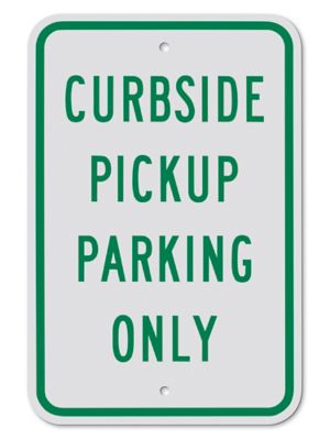Enseigne – « Curbside Pickup Parking Only », 12 x 18 po