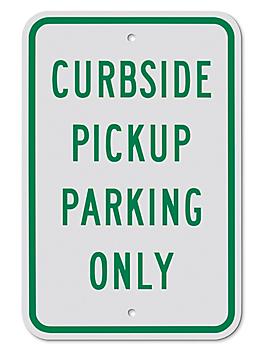 "Curbside Pickup Parking Only" Sign - 12 x 18" H-10523