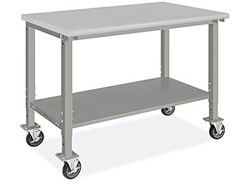 Mobile Heavy-Duty Packing Table - 48 x 30", Laminate Top H-10530-LAM