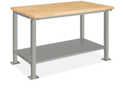 Heavy-Duty Packing Table - 48 x 30", Maple Top with Rounded Edge H-10531-MAP