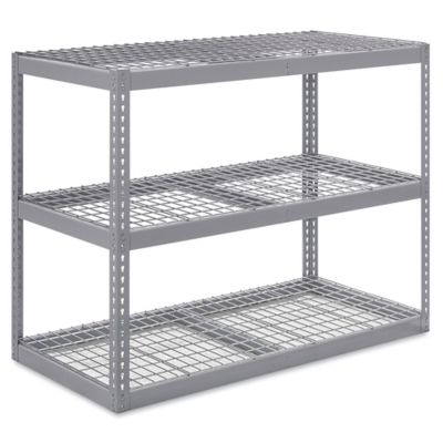 Wide Span Storage Rack - Wire Decking, 36 x 18 x 60 H-3219 - Uline