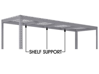 Wide Span Storage Rack - Wire Decking, 96 x 30 x 96