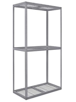Wide Span Storage Rack - Wire Decking, 60 x 30 x 120" H-10548