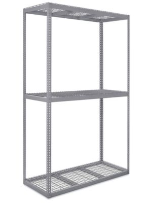 Wide Span Storage Rack - Wire Decking, 72 x 30 x 120" H-10549