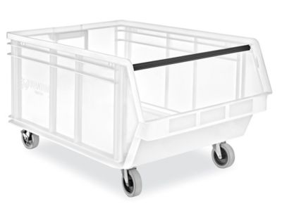 Magnum Hopper Bin with Casters - 29 x 18 x 15", Clear H-10562