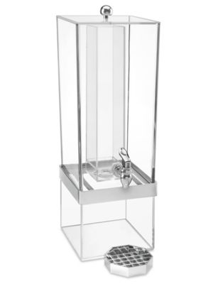 Quality Glass Twin Ice Cold Beverage Dispensers On Galvanized