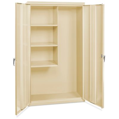 Storage cabinet for cleaning supplies