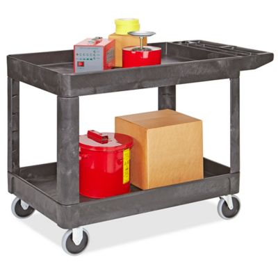 Rubbermaid Heavy Duty Utility Cart - 2 Shelves 8 Pneumatic Castors