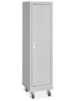 Mobile Slim Storage Cabinet - 18 x 18 x 72, Light Gray