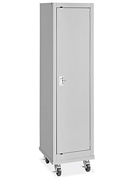 Mobile Slim Storage Cabinet - 18 x 18 x 72", Light Gray H-10696GR