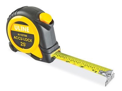 Uline Magnetic Accu-Lock Tape Measure - 1" x 25' H-10706