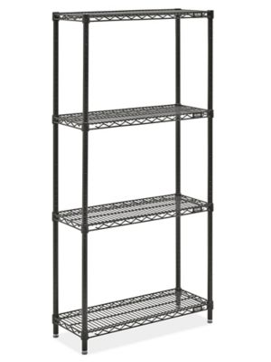 Black Wire Shelving Unit - 30 x 12 x 63" H-10709-63