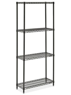 Black Wire Shelving Unit - 30 x 12 x 72" H-10709-72