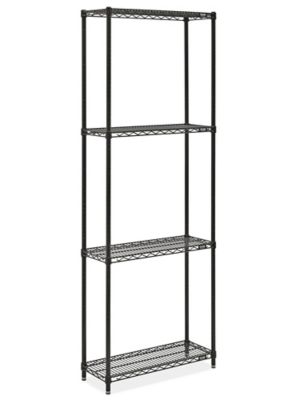 Black Wire Shelving Unit - 30 x 12 x 86" H-10709-86