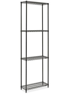 Black Wire Shelving Unit - 30 x 12 x 96" H-10709-96