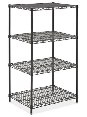  Black Wire Shelving Unit - 30 x 24"