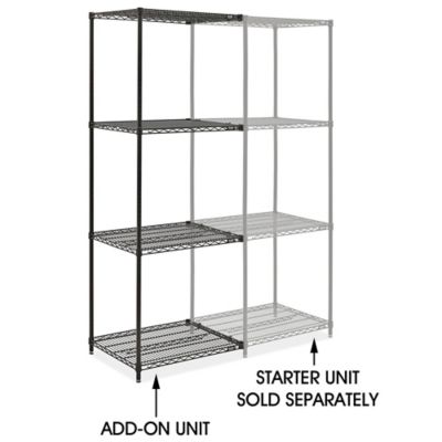 black-wire-shelving-add-on-unit-30-x-24-x-86-h-10710-86a-uline