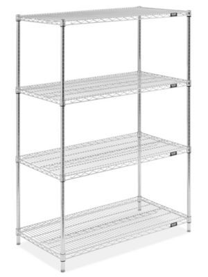 Chrome Wire Shelving Unit - 42 x 24 x 63" H-10712-63