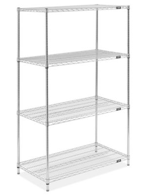 Chrome Wire Shelving Unit - 42 x 24 x 72" H-10712-72