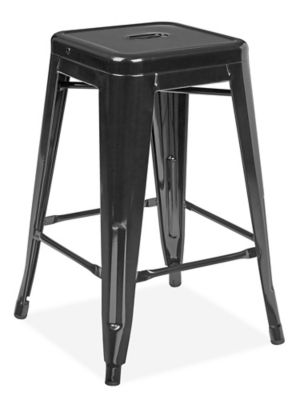  Tabouret en métal industriel – Hauteur de comptoir, 24 po