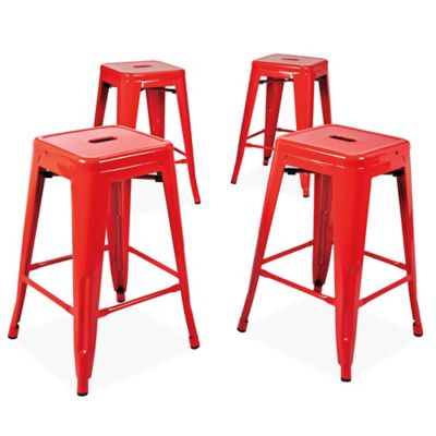 Industrial Metal Stool Counter Height, 24