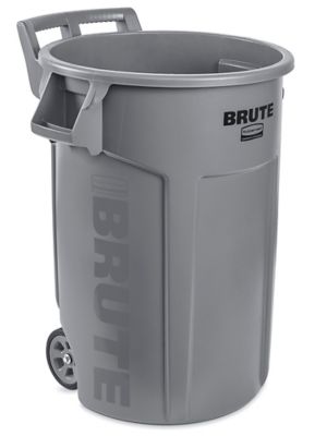 Rubbermaid® Wheeled Brute® Trash Can - 44 Gallon H-10733 - Uline