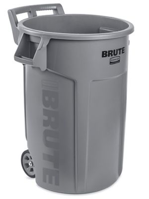 Uline Trash Can with Wheels - 35 Gallon