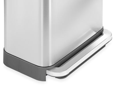 SIMPLEHUMAN® Step-On Stainless Steel Trash Can - Jumbo, 14 Gallon