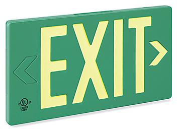 Glo Brite&reg; Exit Sign - 50' Viewing Distance, Double Sided, Green H-10770G
