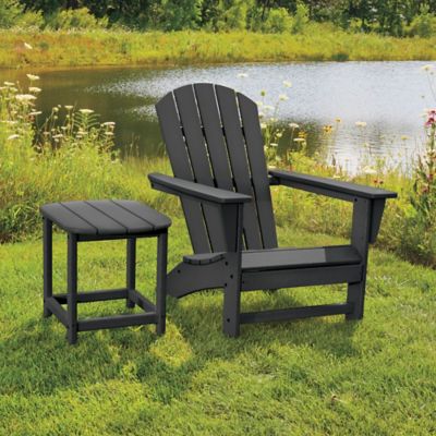 Polywood® Adirondack Chair - Black H-10778BL - ULINE