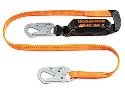 Miller® Titan™ Shock Absorbing Lanyard with Snap Hook - 6' H-10784 - Uline