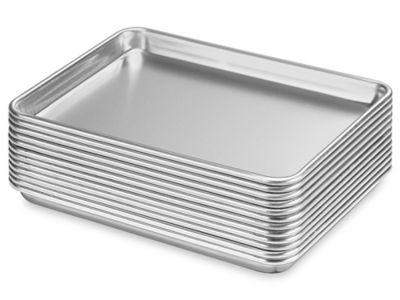 Aluminum Baking Pan - 10 x 13 x 1, Quarter Sheet H-10793 - Uline