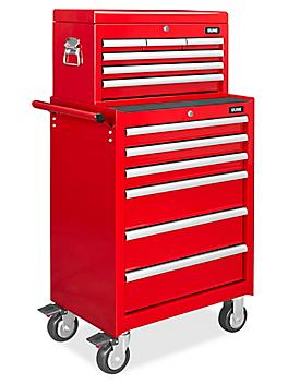 Uline Tool Cabinet Combo Unit - 12 Drawer, Red H-10802R