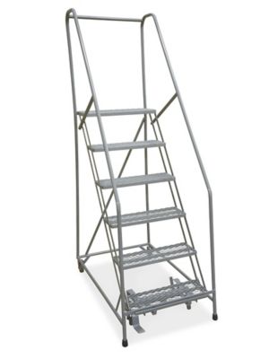 6 step store rolling ladder