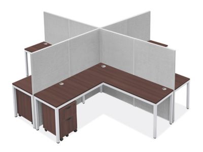 Downtown Privacy Workstation - Quad, 4-Person, 62