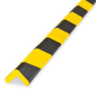 Foam Bumper Guard - Type A, Magnetic Corner Guard, Yellow/Black - ULINE - H-10847