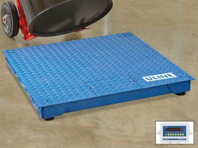 Low Profile Floor Scale - 3 x 3', 2,500 lbs x .5 lb H-10902 - Uline