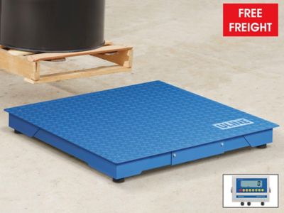 All-Weather Low Profile Floor Scale - 3 x 3', 5,000 lbs x 1 lb H-10903
