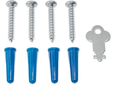 Hardware Pack with Key for Uline EZ Pull Dispensers H-10945