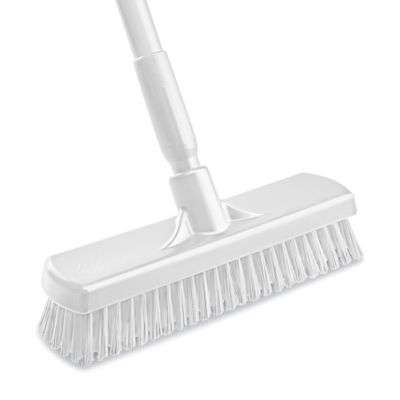 Colored Deck Brush - 12", White H-10946W