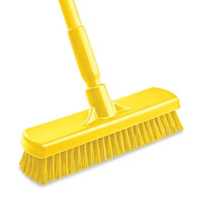 Colored Deck Brush 12", Yellow H10946Y Uline