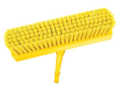 Basics 12 Deck Rectangular Brush With Soft Bumper, Black & Yellow