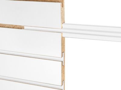 Slatwall Aluminum Inserts - 8', White H-10993W