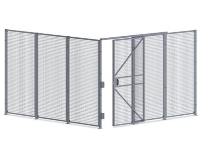 Wire Security Room With Sliding Door 12 X 12 X 8 2 Sided H 10995 2 Uline 9022