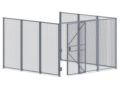 Wire Security Room with Sliding Door - 12 x 12 x 8', 3-Sided H-10995-3