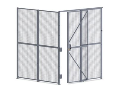 Wire Security Room with Sliding Door - 8 x 8 x 10', 2-Sided H-10997-2