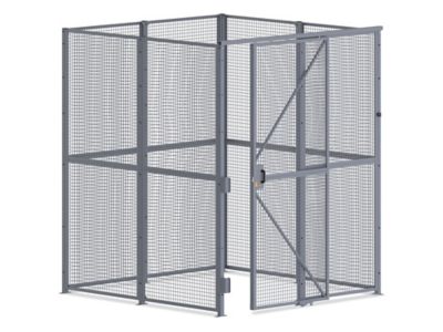 Wire Security Room with Sliding Door - 8 x 8 x 10', 4-Sided H-10997-4