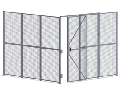 Wire Security Room with Sliding Door - 12 x 12 x 10', 2-Sided H-10998-2
