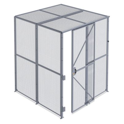 Wire Security Room with Sliding Door and Roof - 8 x 8 x 10', 2