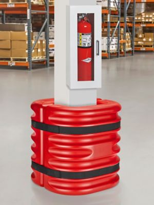 Column Protector - 12" Square, Red Mini H-11006